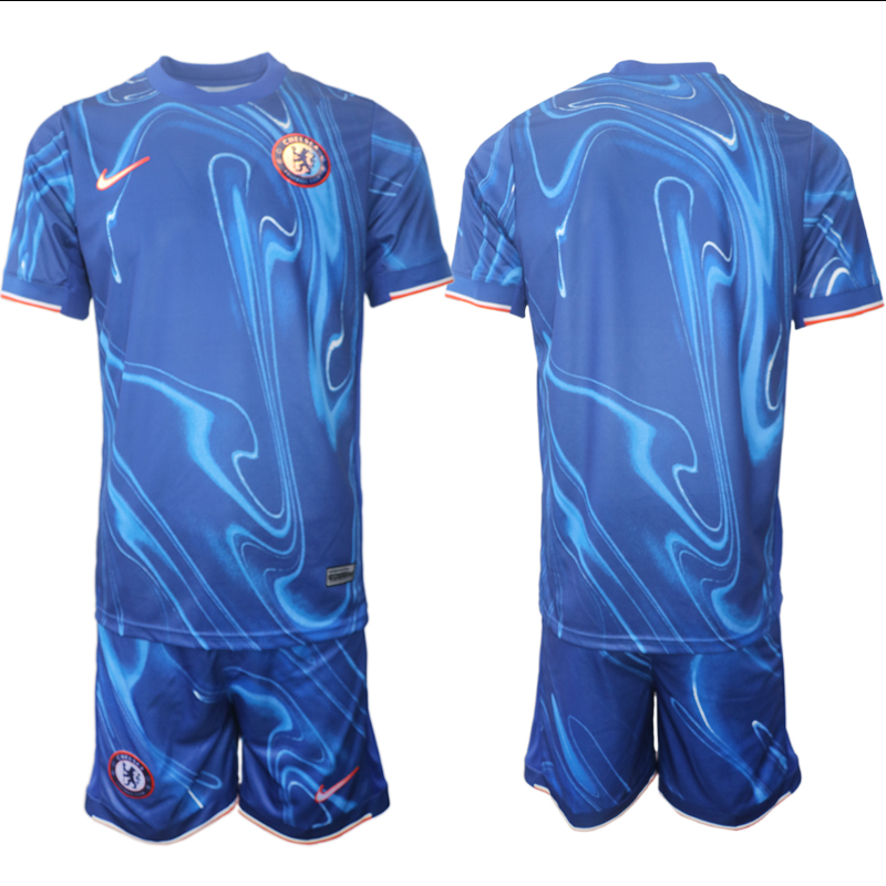 Men 2024-2025 Club Chelsea home Blue blank Soccer Jersey->customized soccer jersey->Custom Jersey